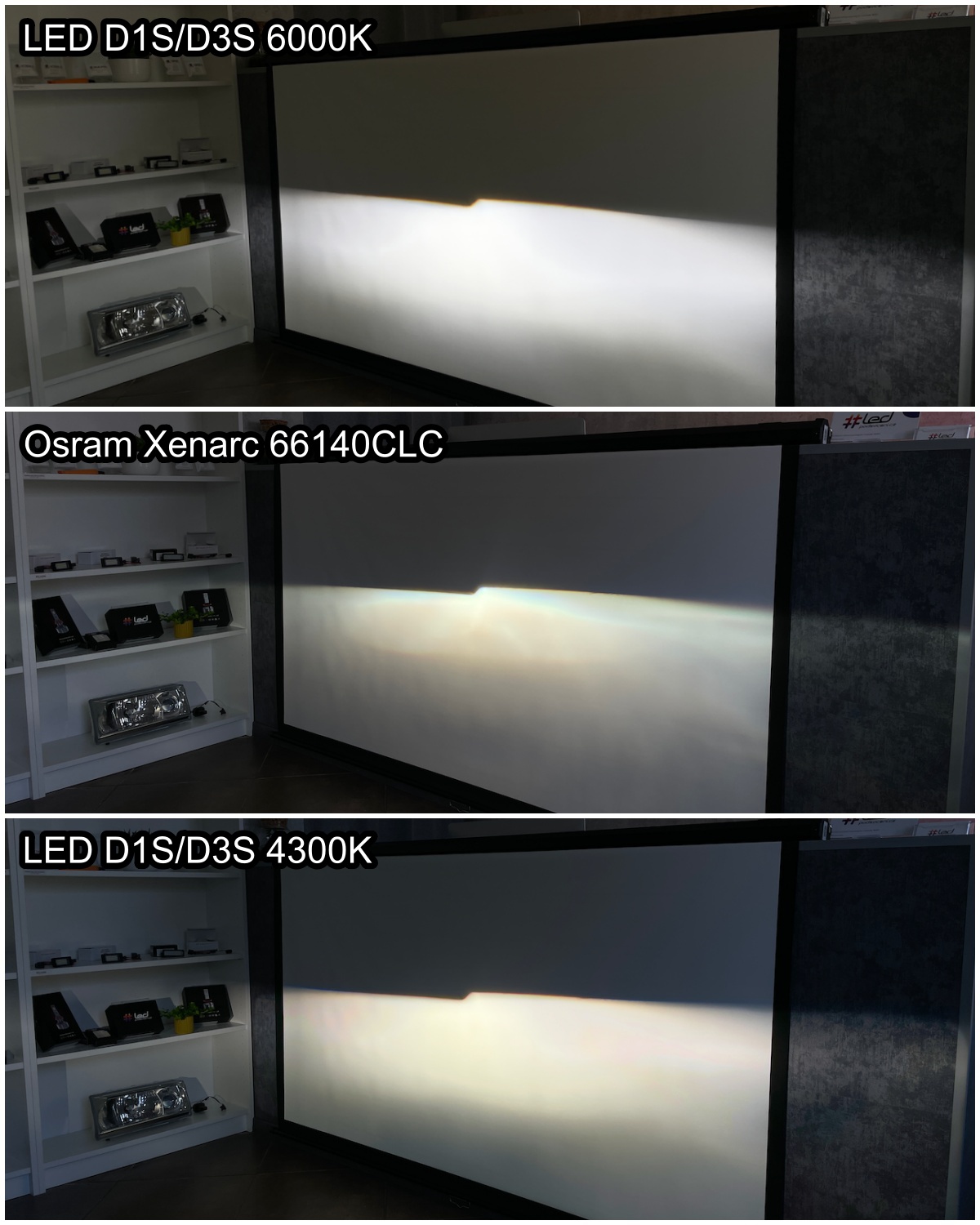 collage LED vs vybojka